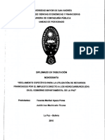 Reglamento Especifico para La Utilizacion de Recursos Financiados Por El Impuesto Directo A Los Hidrocarburos (Idh) en El Gobierno Departamental de La Paz