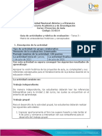 Guia de Actividades y Rúbrica de Evaluación - Unidad 2 - Tarea 3 - Matriz de Antecedentes Históricos y Conceptuales