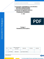 Trabajo 1. Estadística Descriptiva 2020-1