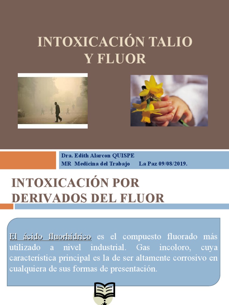 Intoxicación Por Talio y Fluor Descargar gratis PDF Flúor Fluoruro