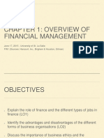 Chapter 1: Overview of Financial Management