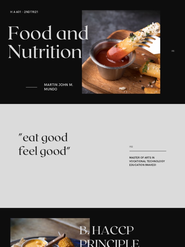 HACCP Presentation - M.MUND0 | PDF | Foodborne Illness | Hazard ...