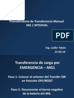 Procedimiento Transferencia Manual MG 1 MTSOVAL