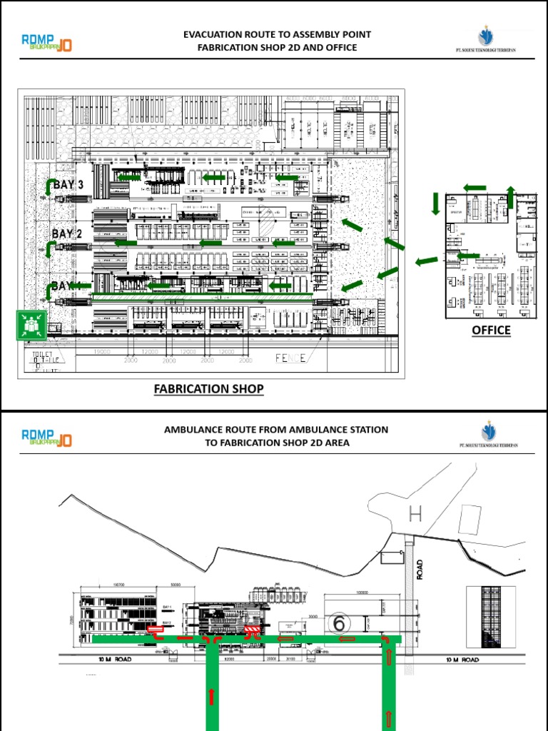 Emergency Evacuation Route And Ambulance Access Way Route Pt Solusi