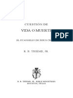 Cuestion de Vida o Muerte - R. B. Thieme, JR