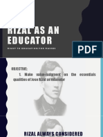 Lecture-9 (RIZAL AS AN EDUCATOR)