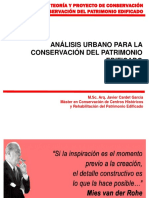 Clase No. 1.10. Analisis Urbano para La Conservacion