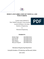 Design and Fabrication of Vertical Axis