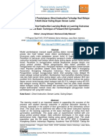 Pengaruh Model Pembelajaran Direct Instruction Terhadap Hasil Belajar Teknik Dasar Guling Depan Senam Lantai