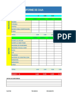 Formato Llenado de Informe Caja