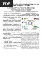 Implementation and Analysis of Blockchain Based Dapp For Secure Sharing of Students' Credentials