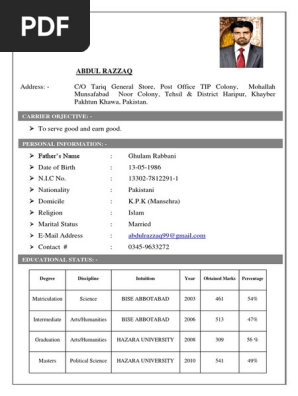 Abdul Razzaq CV Editable 12 Nov 2019-Converted