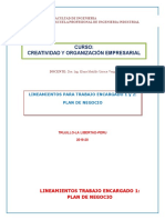 Lineamientos Para Trabajo Encargado 1 y 2