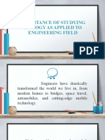 Importance of Studying Biology As Applied To Engineering Field