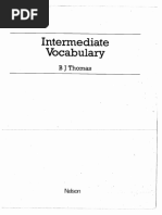 Intermediate Vocabulary