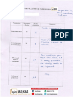 Inspiro KAS Mock Interview Parameters 2017