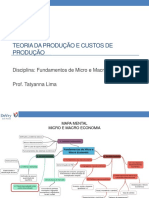 Teoria Da Produção e Custos de Produção