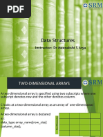 Unit 2 - Lecture 1 - Multidimensional Arrays - Applications of Arrays