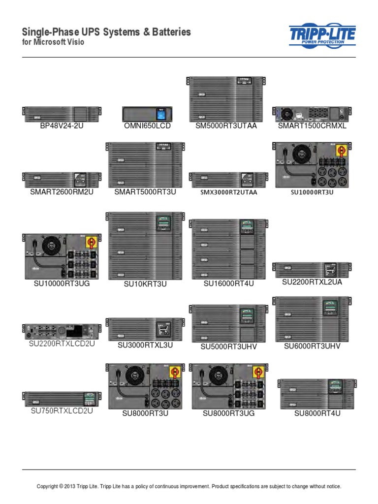 Tripp Lite 1phase UPS Batteries Stencil For Visio PDF Copyright Law