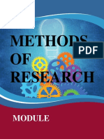 Research Methods Module on Academic Honesty and Plagiarism