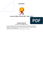 Current Affairs MCQs PDF May 2021