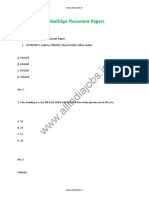 GlobalEdge Aptitude Test Placement Papers Summary