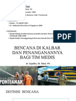 1643 - Bencana Di Kalbar Dan Penanganannya Bagi Tim Medis