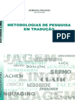 Metodologias de Pesquisa em Tradução