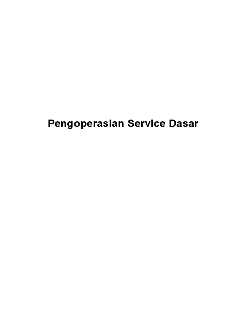 Basic service operation pdf