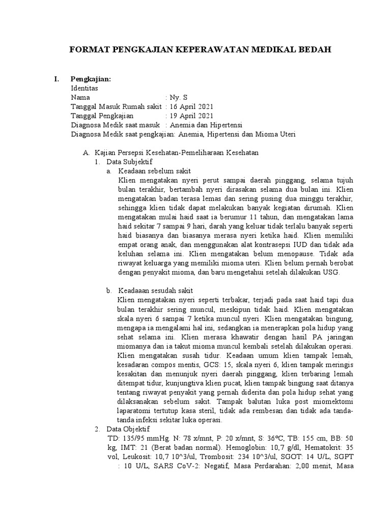 Askep Post Op Histerektomi Pdf