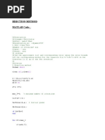 Q No. 1 Bisection Method MATLAB Code: - : Short All All