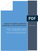 Impact of Sudden Pandemic Outbreaks On Environment (The Final Report)