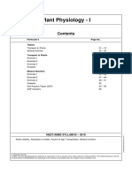 Plant Physiology-I (E) (19NM026) PDF