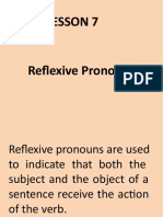 Lesson 7 - Reflexive Pronouns and Lesson 8 - Intensive Pronouns