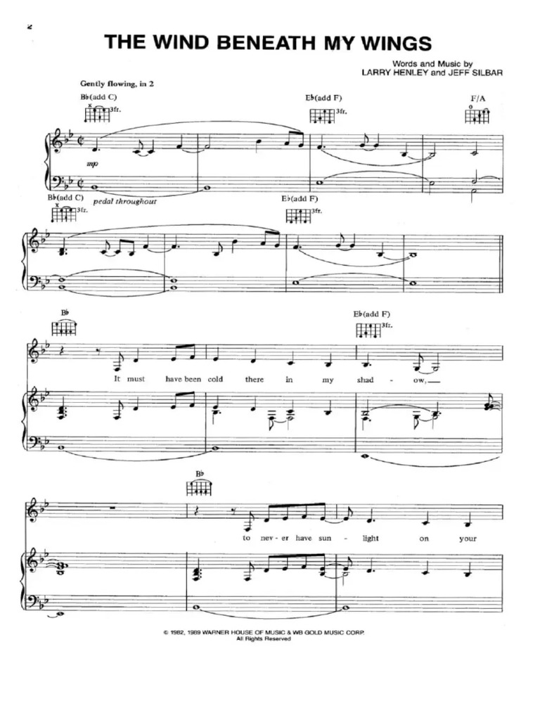 Wing Beneath My Wings PDF