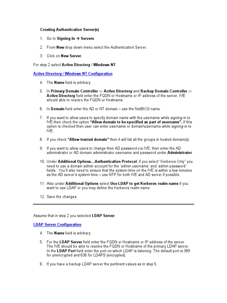 LDAP Configuration for Active Directory | PDF | Active Directory ...
