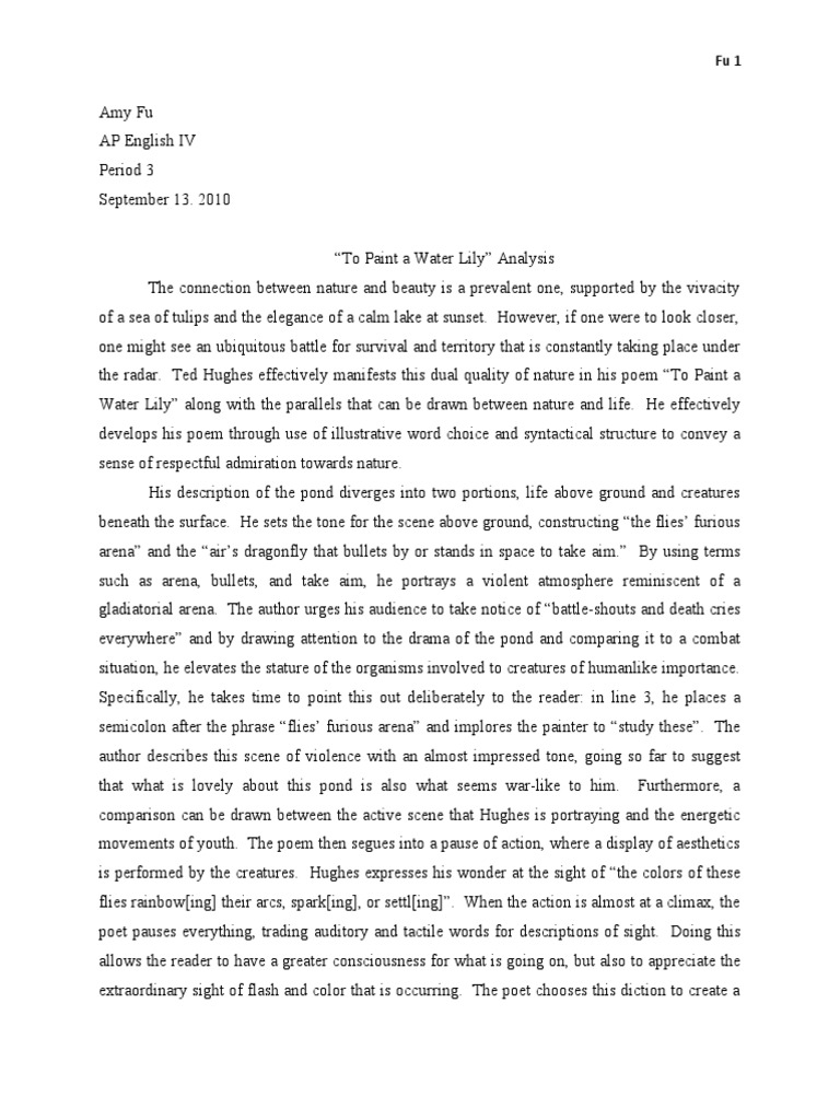 Color of water - Free Essay Example by Essaylead
