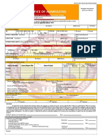 Office of Admissions: Graduate School Application Form