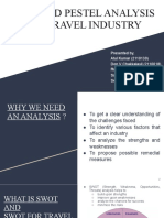 Swot and Pestel Analysis of The Travel Industry