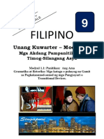 Filipino 9 Unang Markahan Modyul 1.1 1