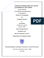 Comparative Analysis of Enhancement On Colored Image in Different Color Model