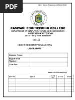 CS6461-Oops Lab Manual