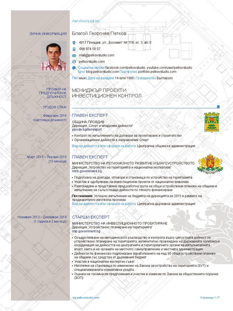 CV BG Example | PDF