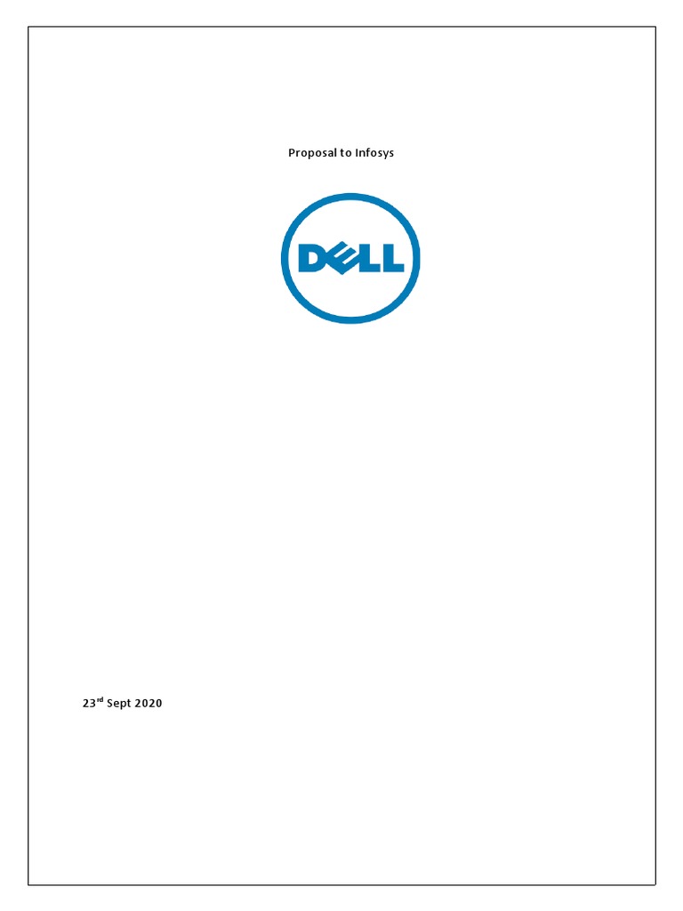 Dell Laptop Sample Proposal | PDF | Dell | Laptop