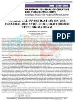 Numerical Investigation On The Flexural Behaviour of Cold Formed Steel Sigma Beam
