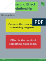 Cause and Effect Relationship