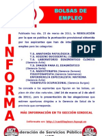 Bolsas de Empleo. Grupo b y c Sanitario...