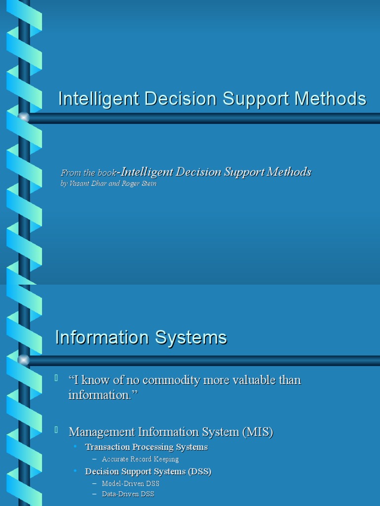 Intelligent Decision Support Systems Guide | PDF | Artificial Neural ...