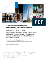 Solar Resource Calibration, Measurement, and Dissemination: Final Report FY 2016-FY 2018
