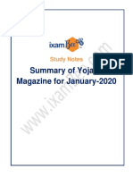 Summary of Yojana Magazine For January-2020: Study Notes
